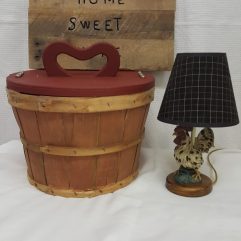 Apple Basket -Rooster Lamp