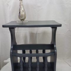 Magazine Rack Table and Lamp
