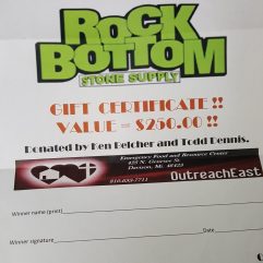 Rock Bottom Gift Certificate
