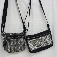 Black Print Purses