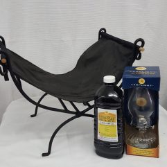Log Sling and Oil Lamp