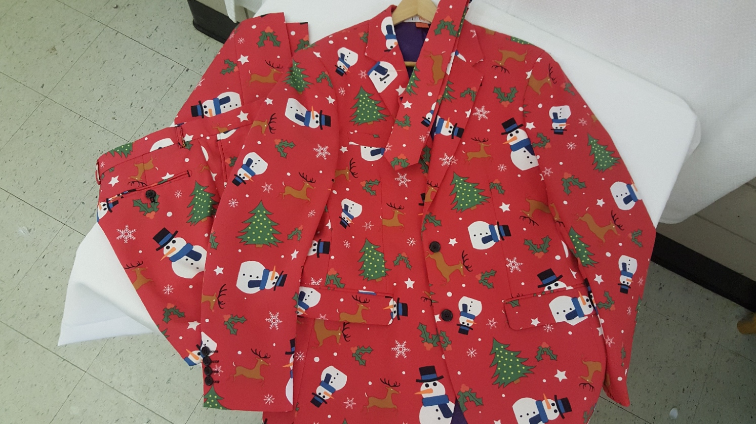 Red Holiday Suit