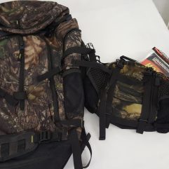 Backpack and Camo fanny pack