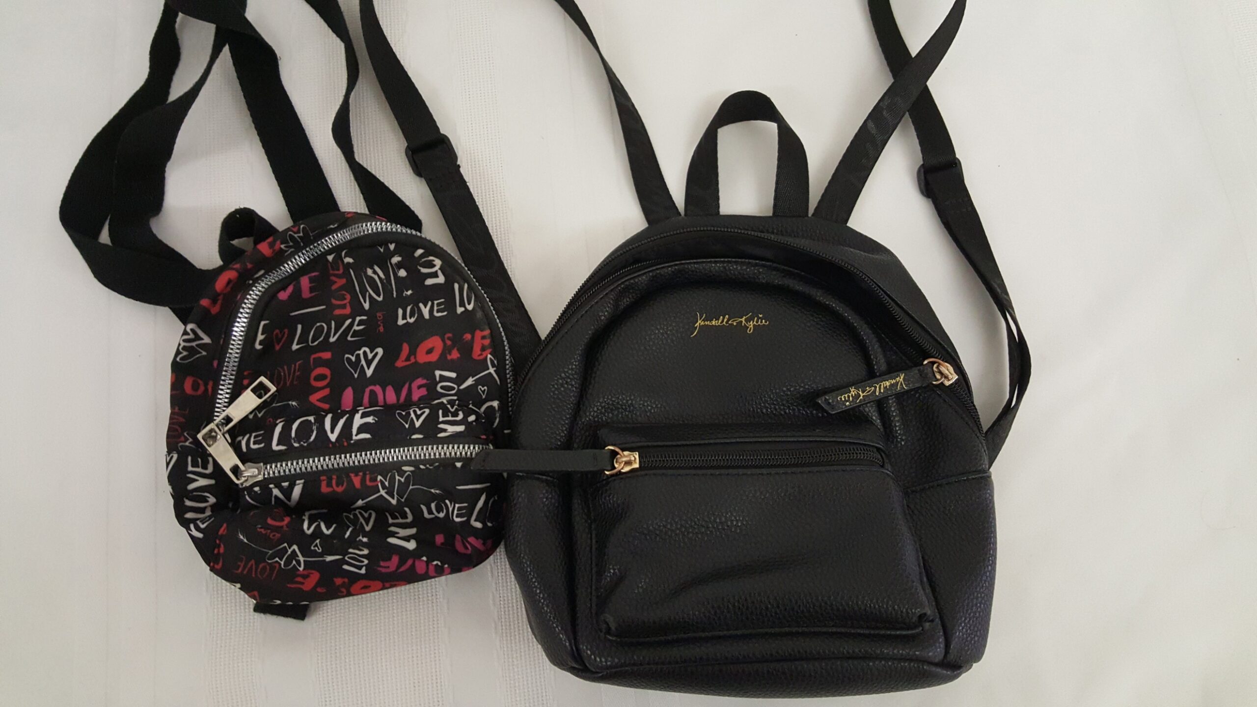 Two small backpacks