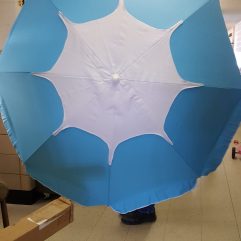Patio Umbrella Baby blue & white