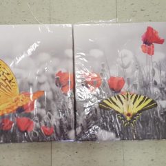 Orange Flowers on Canvas