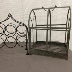 Metal Pieces - wine rack & cage