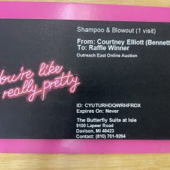 Shampoo & Blowout Gift Certificate