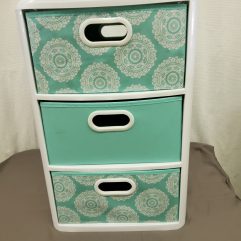 Three drawer storage