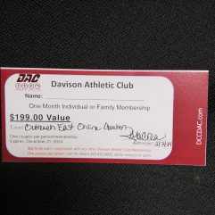 Davison Athletic Club Gift Certificate