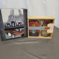 Delux French Press with Starbucks coffee package