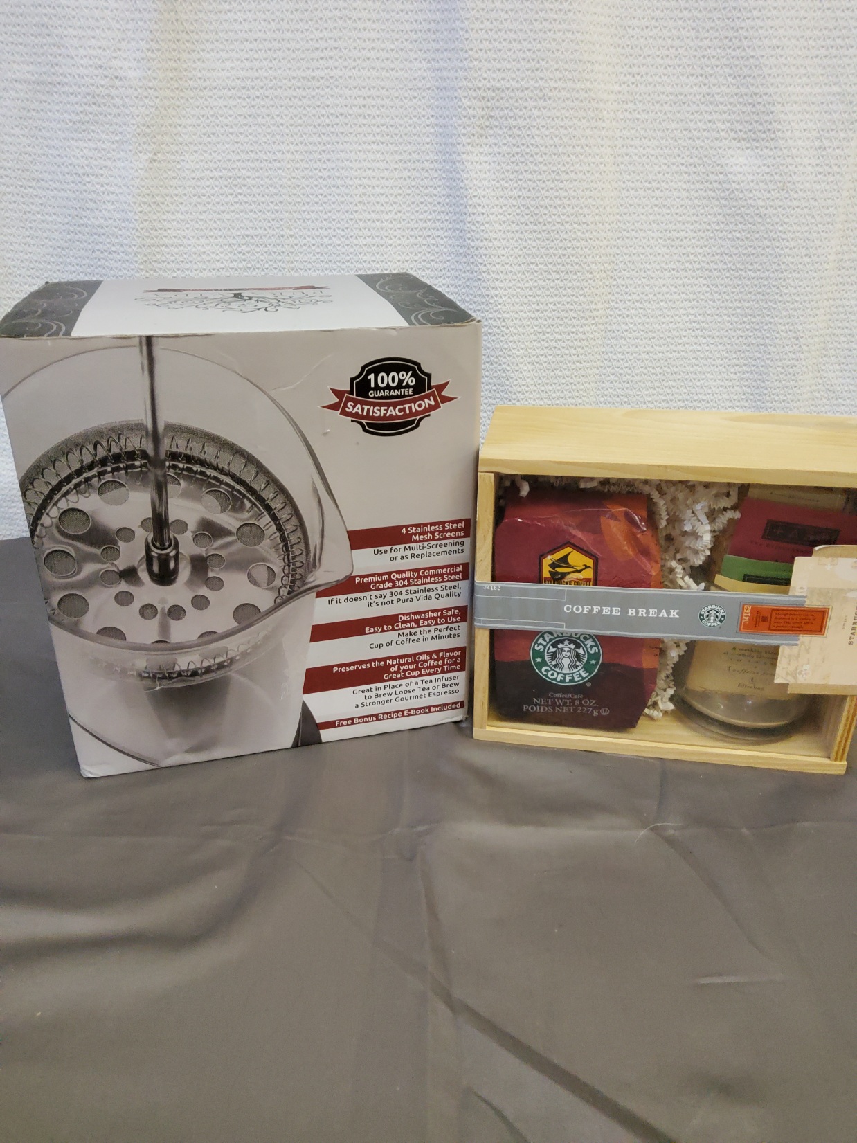 Delux French Press with Starbucks coffee package - Image 2