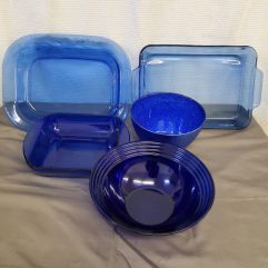 Blue Pans & Bowls