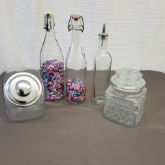 Clear glass containers