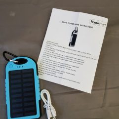 Solar powered charging bank