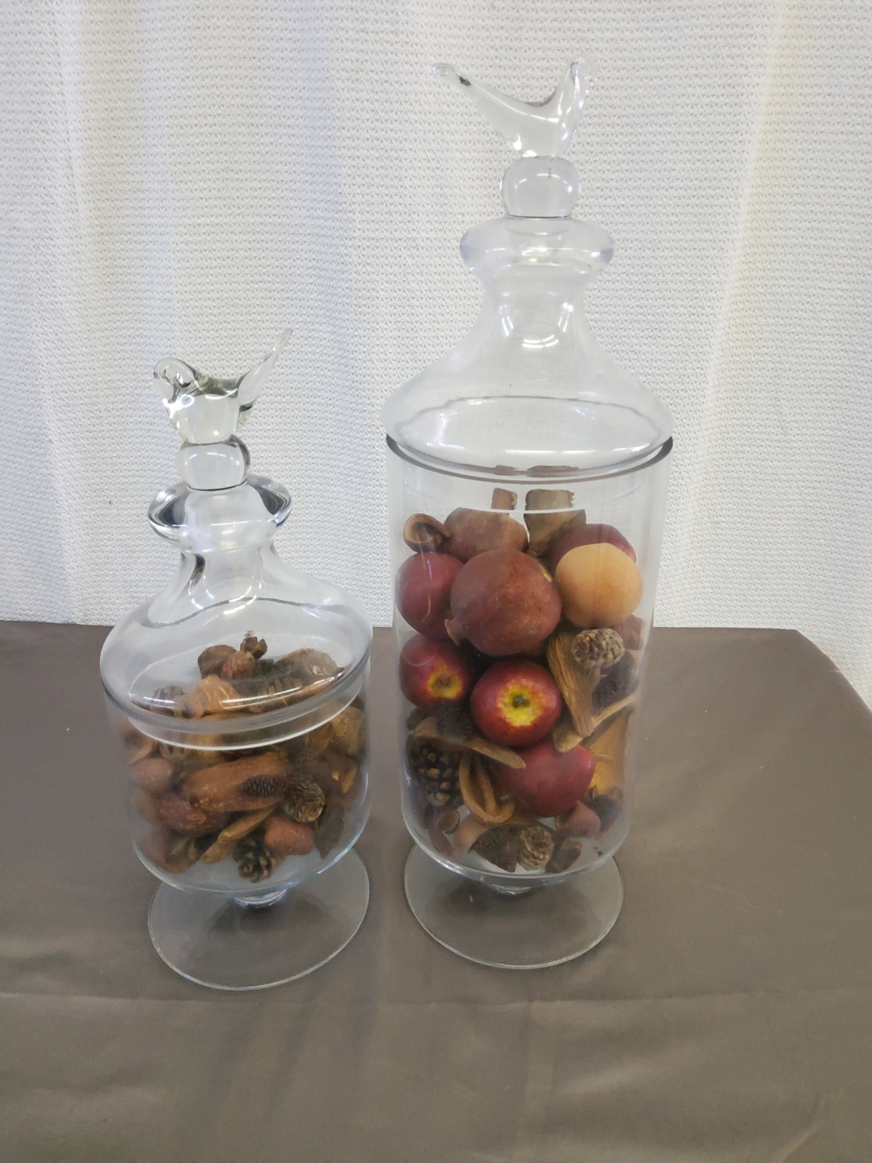 Beautiful Glass Pieces with bird tops