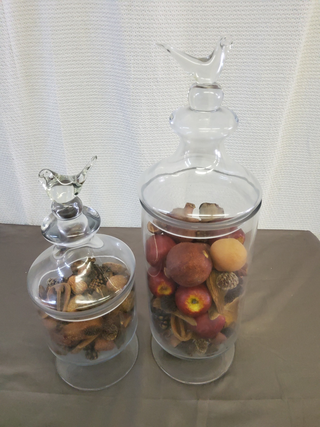 Beautiful Glass Pieces with bird tops - Image 2