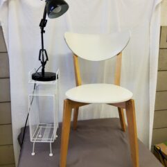 Desk Chair With Lamp & wire rack