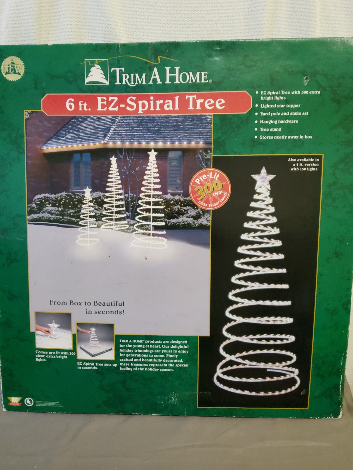 Spiral 6' Lighted Christmas Tree