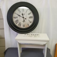 Clock & Bench