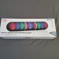 Bluetooth wireless speaker with LED flashing lights