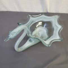 Glass Swan Bowl