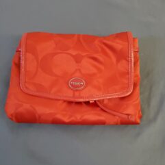 Coach Fold up red backpack