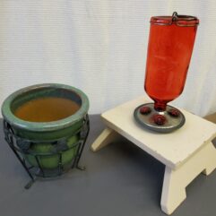 Humming bird feeder & planter