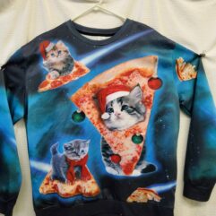 Cat & Pizza Sweater