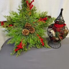 Star Wreath & Metal Potpourri Holder