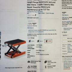 Orion Motor Tech Motorcycle Lift