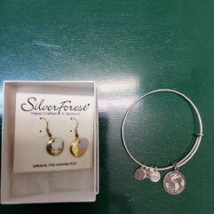 Silver Forest Earrings & Alex & Ani Bracelet