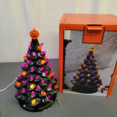 Haunted Halloween Ceramic Light up Tree