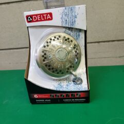 Delta 6-Spray Patterns Shower Head – SpotShield Brushed Nickel (New in Box)